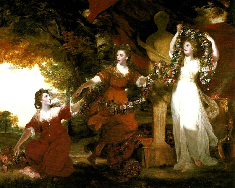Sir Joshua Reynolds the montgomery sisters china oil painting image